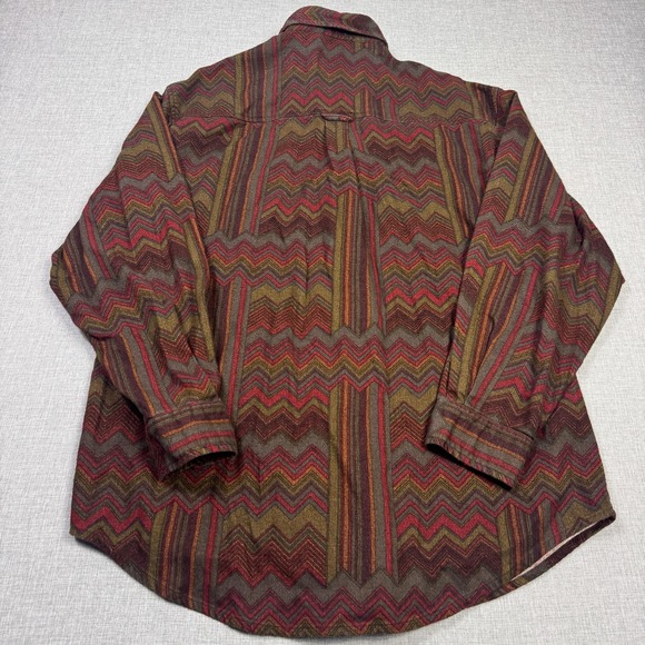 The Territory Ahead Southwestern Flannel Shirt Mens XL Brown Long Sleeve Button - Picture 8 of 9